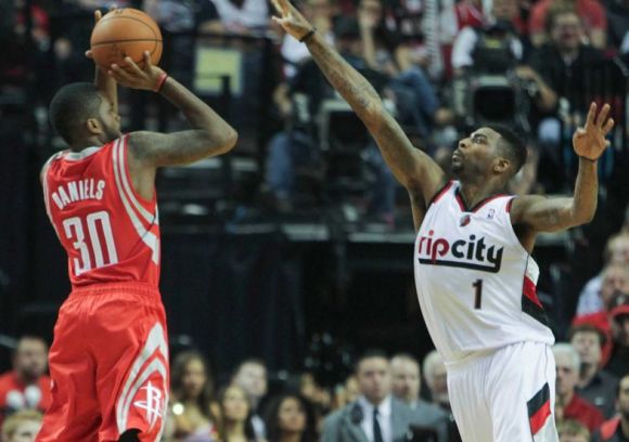 Troy Daniels of the Rockets demands the attention of defenders and fans alike.