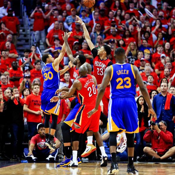 Steph Curry's game-tying corner three-pointer in Game 3 vs. New Orleans